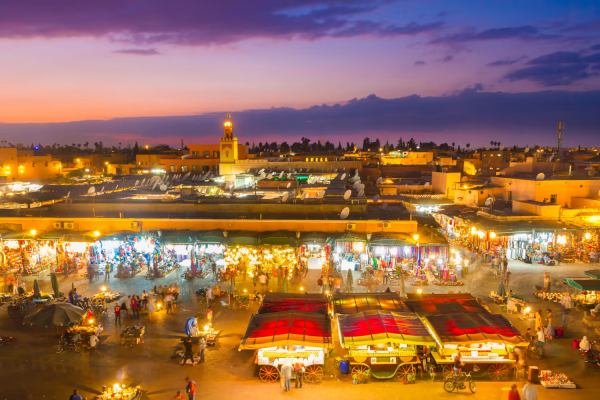 Marrakech is a city located in central Morocco